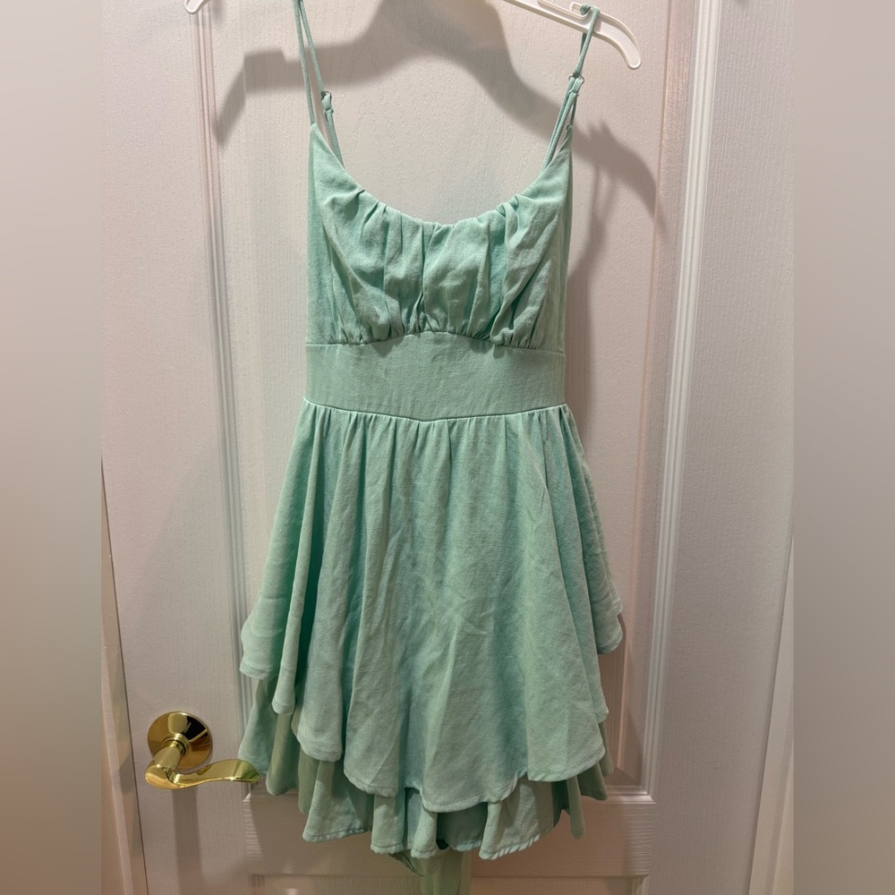 Alter’d State Turquoise Romper Size Small